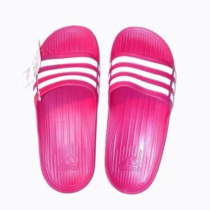 Adidas Kids Pink/White Duramo Slide - Size 5K